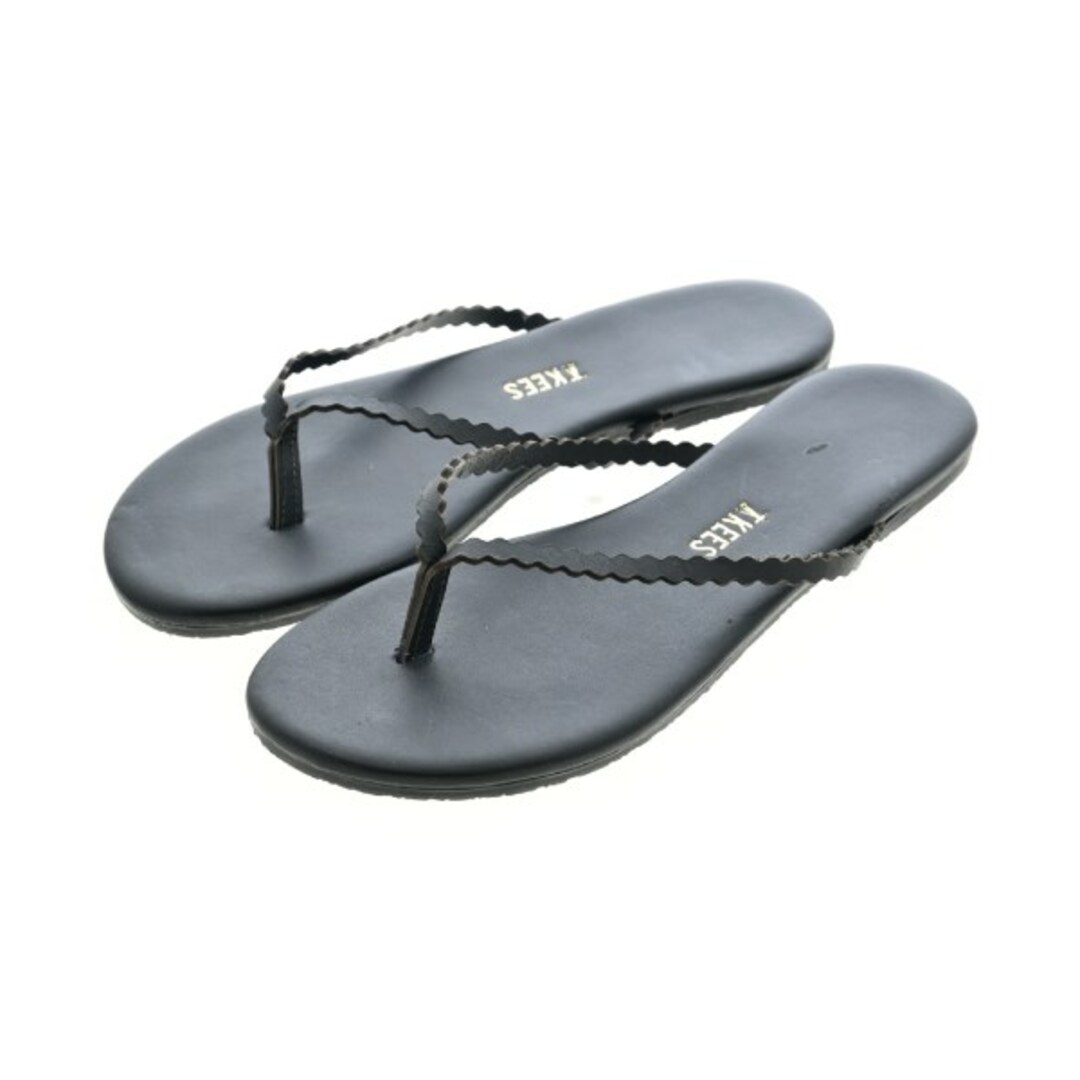 TKEES - TKEES ティキーズ サンダル 36(22.5cm位) 黒 【古着 TKEES - TKEES ティキーズ サンダル 36(22.5cm位) 黒 【古着