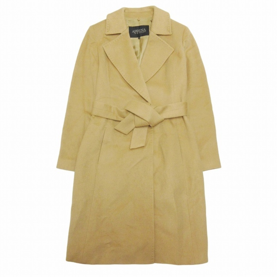 美品 アペーナ APPENA  カシミヤ ラップ調 ロングコート BLM8