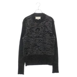 メゾンマルジェラ(Maison Margiela（旧Maison Martin Margiela）)のMartin Margiela 10 マルタンマルジェラ 15AW ラメ入り ロングスリーブ クルーネック長袖 ニットセーター ブラック S30HA0826 S15395(ニット/セーター)