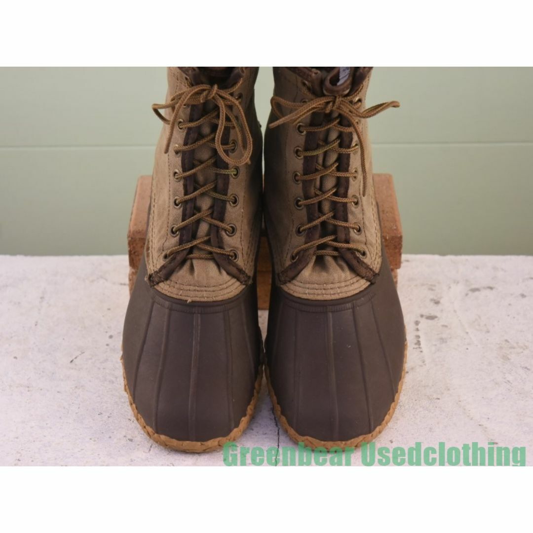 最新情報 L.L.Bean - カーキ キャンバス ビーンブーツ L.L.ビーン USA製 男性用