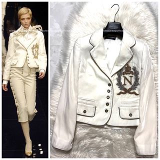 DOLCE&GABBANA(テーラードジャケット ・ ホワイト/白色系)の DOLCE&GABBANA(テーラードジャケット ・ ホワイト/白色系)の