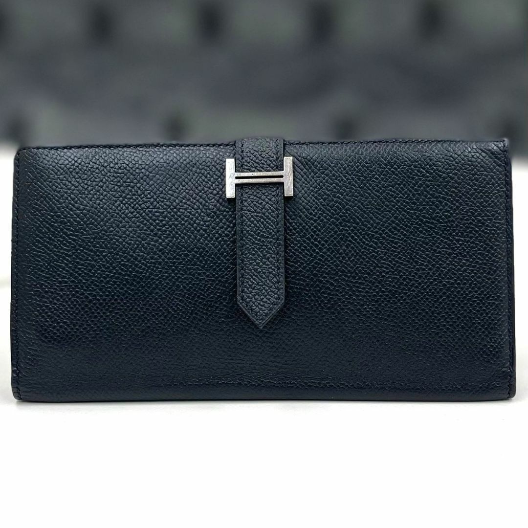 鑑定済み】HERMES 財布/ベアンスフレ 長財布 マチあり 済ませよ 鑑定済み】HERMES 財布/ベアンスフレ 長財布 マチあり 済ませよ