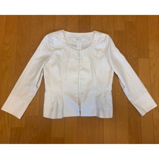 ミツミネ(Mitsumine)のmitsumine 三峰 ペプラムジャケット レディースジャケット ノーカラー(ノーカラージャケット)