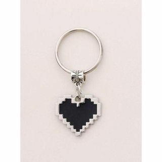 【400番】黒ハート　キーホルダー　在庫10　アンダーテールUndertale風(キーホルダー)