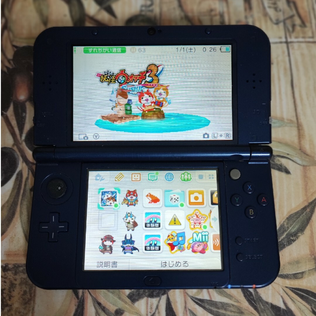Newニンテンドー3DS LL メタリックブルー とげとげしく 本体 Newニンテンドー3DS LL メタリックブルー とげとげしく 本体