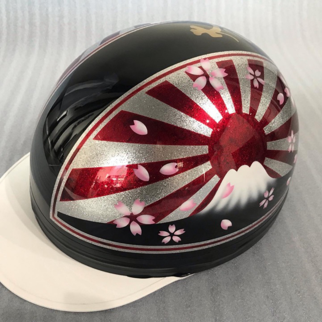 桜吹雪 大和魂 富士日章 コルク半 ヘルメットの通販 by 桜吹雪 大和魂 富士日章 コルク半 ヘルメットの通販 by