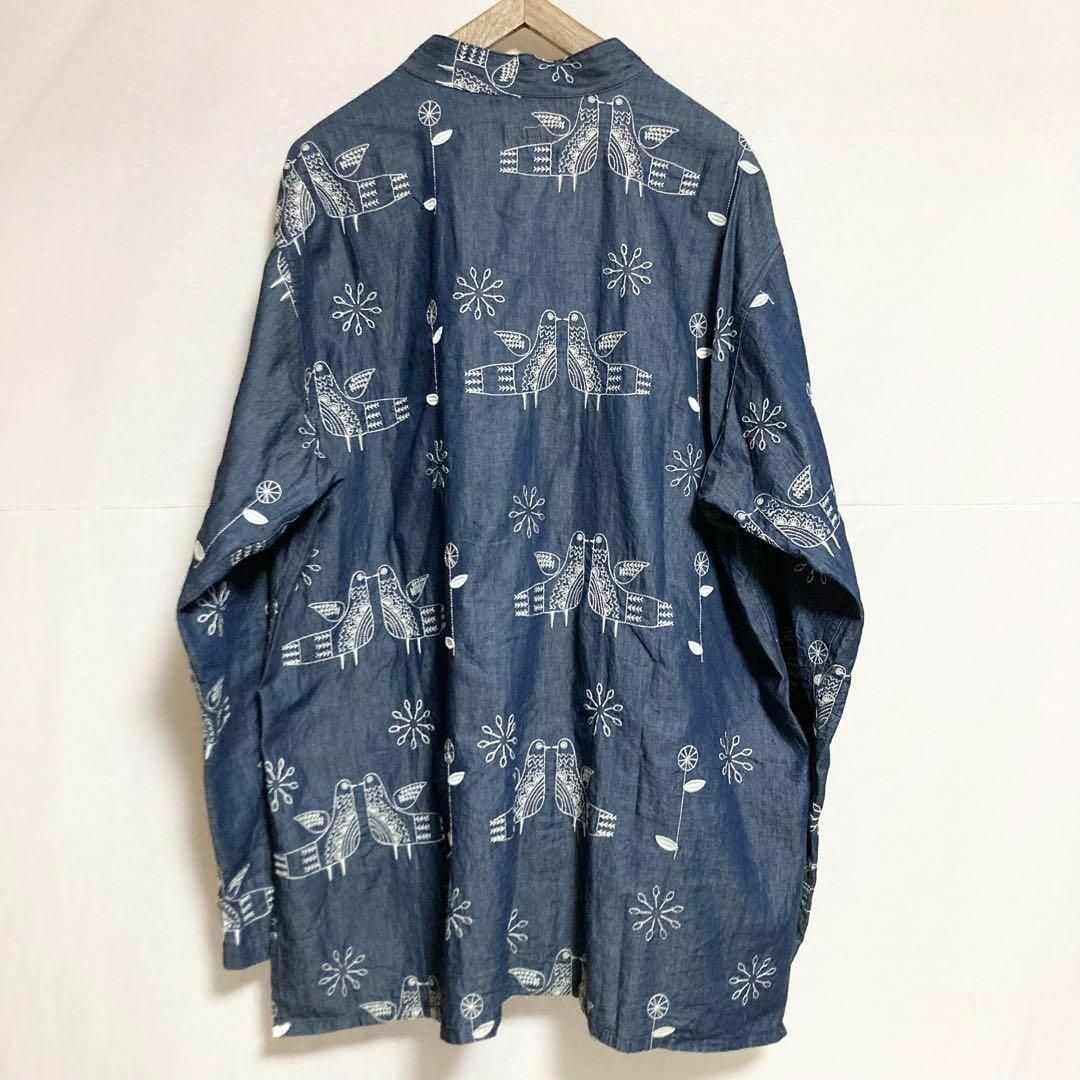 Engineered Garments - XLサイズ!ENGINEEREDGARMENTS 総柄刺繍 Engineered Garments - XLサイズ!ENGINEEREDGARMENTS 総柄刺繍