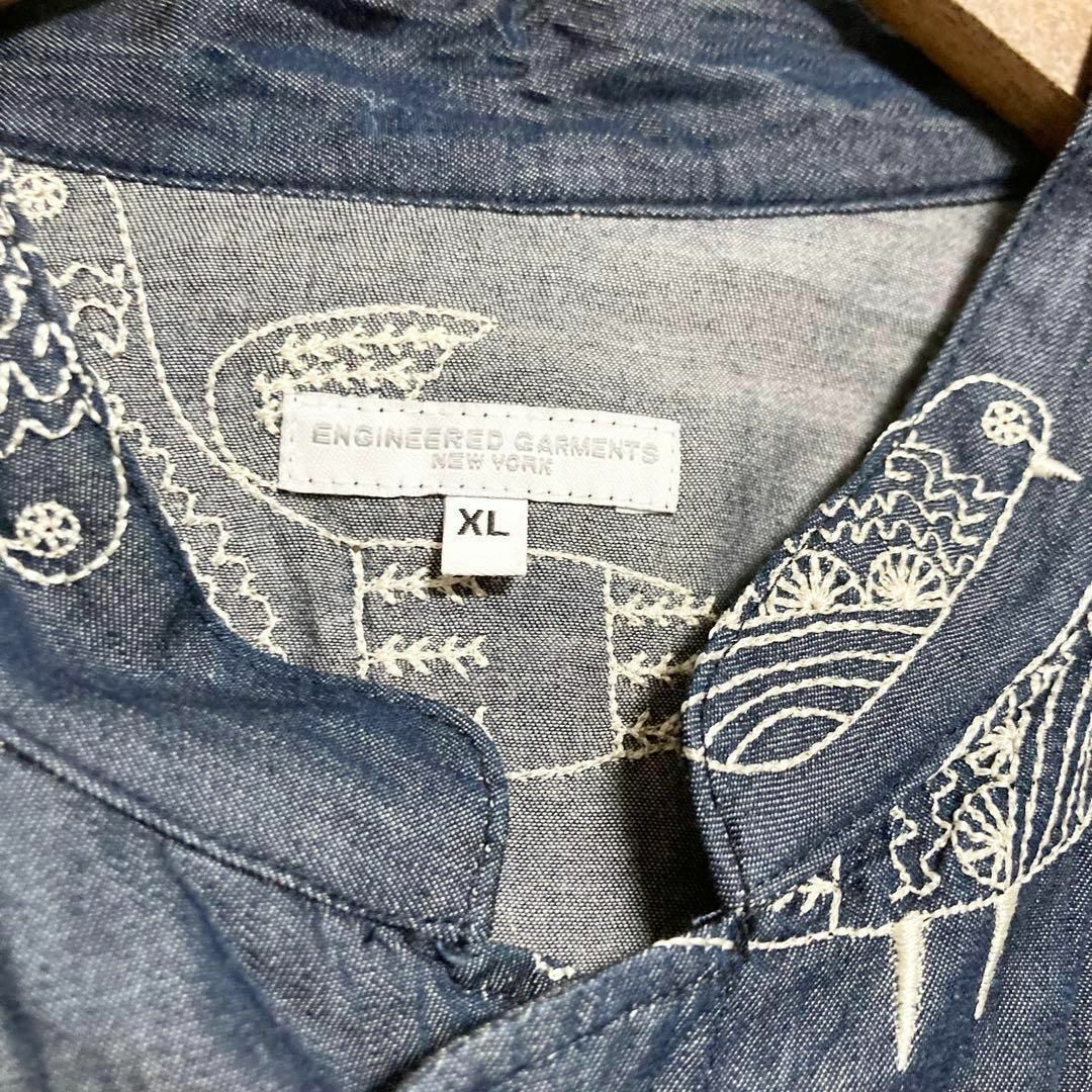 Engineered Garments - XLサイズ!ENGINEEREDGARMENTS 総柄刺繍 Engineered Garments - XLサイズ!ENGINEEREDGARMENTS 総柄刺繍