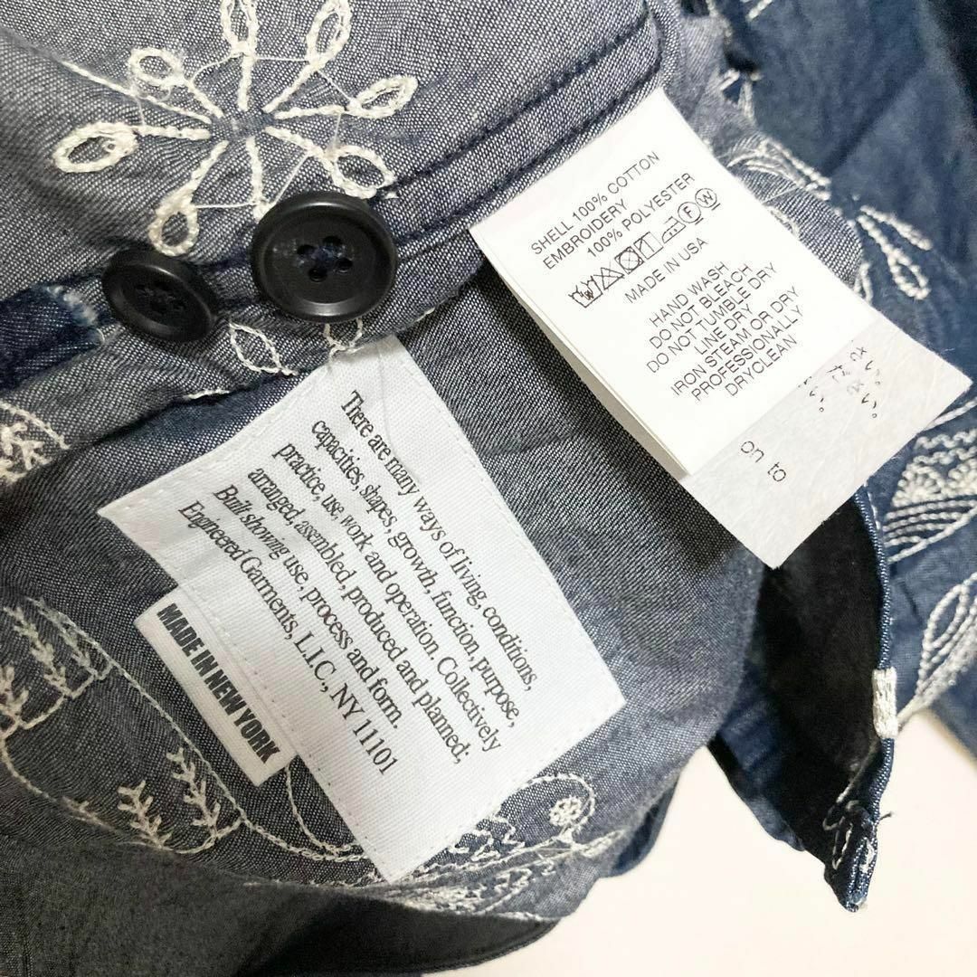 Engineered Garments - XLサイズ!ENGINEEREDGARMENTS 総柄刺繍 Engineered Garments - XLサイズ!ENGINEEREDGARMENTS 総柄刺繍