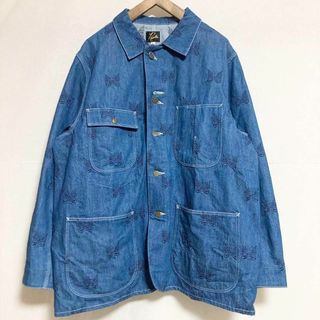 Needles - Lサイズ!Needles パピヨン総柄 デニムカバーオールの Needles - Lサイズ!Needles パピヨン総柄 デニムカバーオールの