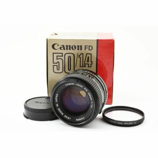 キヤノン(Canon)の美品 CANON NEW FD 50mm f1.4 箱付 MF レンズ　B404(その他)