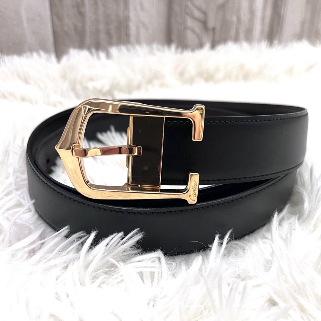 Cartier - 【良品】 カルティエ ベルト Cアロンジェ レザー Cartier - 【良品】 カルティエ ベルト Cアロンジェ レザー