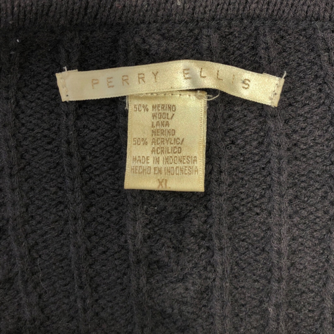 90年代 PERRY ELLIS ペリー エリス リブニット ウールセーター 90年代 PERRY ELLIS ペリー エリス リブニット ウールセーター