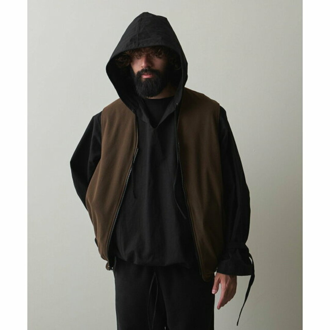 別注 BURK for スティーブンアラン バーク リバーシブル ベスト steven alan - 【BLACK】<Steven Alan> メモリー&フリース