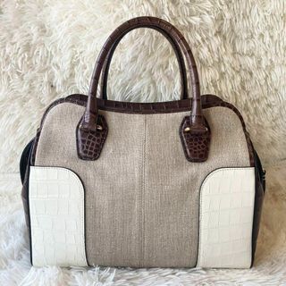 TOD'S - 【美品】TOD'S トッズ ハンドバッグ クロコ型押しレザー TOD'S - 【美品】TOD'S トッズ ハンドバッグ クロコ型押しレザー