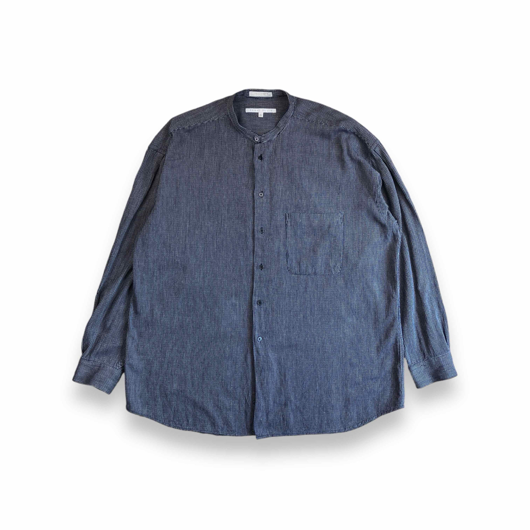 PERRY ELLIS - 90s ペリーエリス ノーカラーシャツ バンドカラー PERRY ELLIS - 90s ペリーエリス ノーカラーシャツ バンドカラー