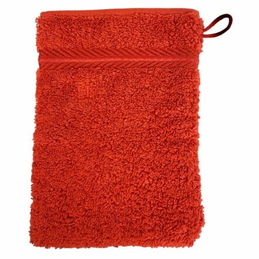 HERMES - 未使用 エルメス タオル 無地 バスミトン コットン 100 HERMES - 未使用 エルメス タオル 無地 バスミトン コットン 100