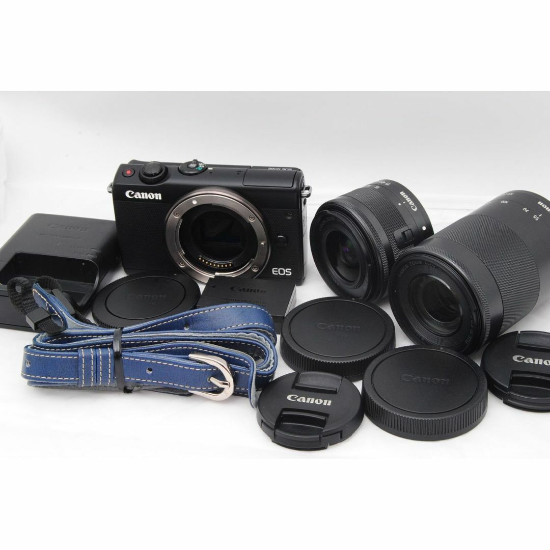 美品 ☆ Canon EOS M100 ダブルズームキット 美品 ☆ Canon EOS M100 ダブルズームキット