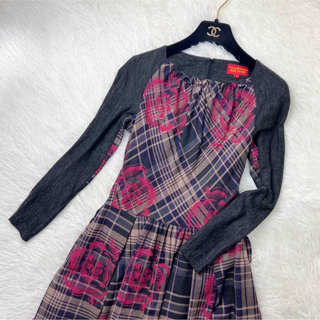 美品♡ヴィヴィアンウエストウッド Aライン チェック ロリータ 美品♡ヴィヴィアンウエストウッド Aライン チェック ロリータ