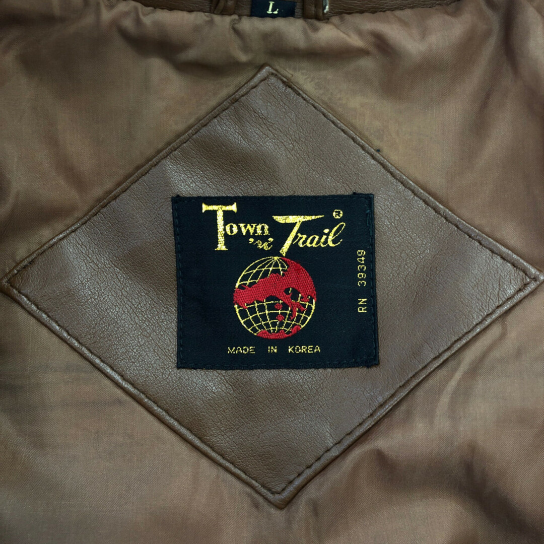70年代 Town Trail フェイクレザー ウエスタンジャケット 70年代 Town Trail フェイクレザー ウエスタンジャケット