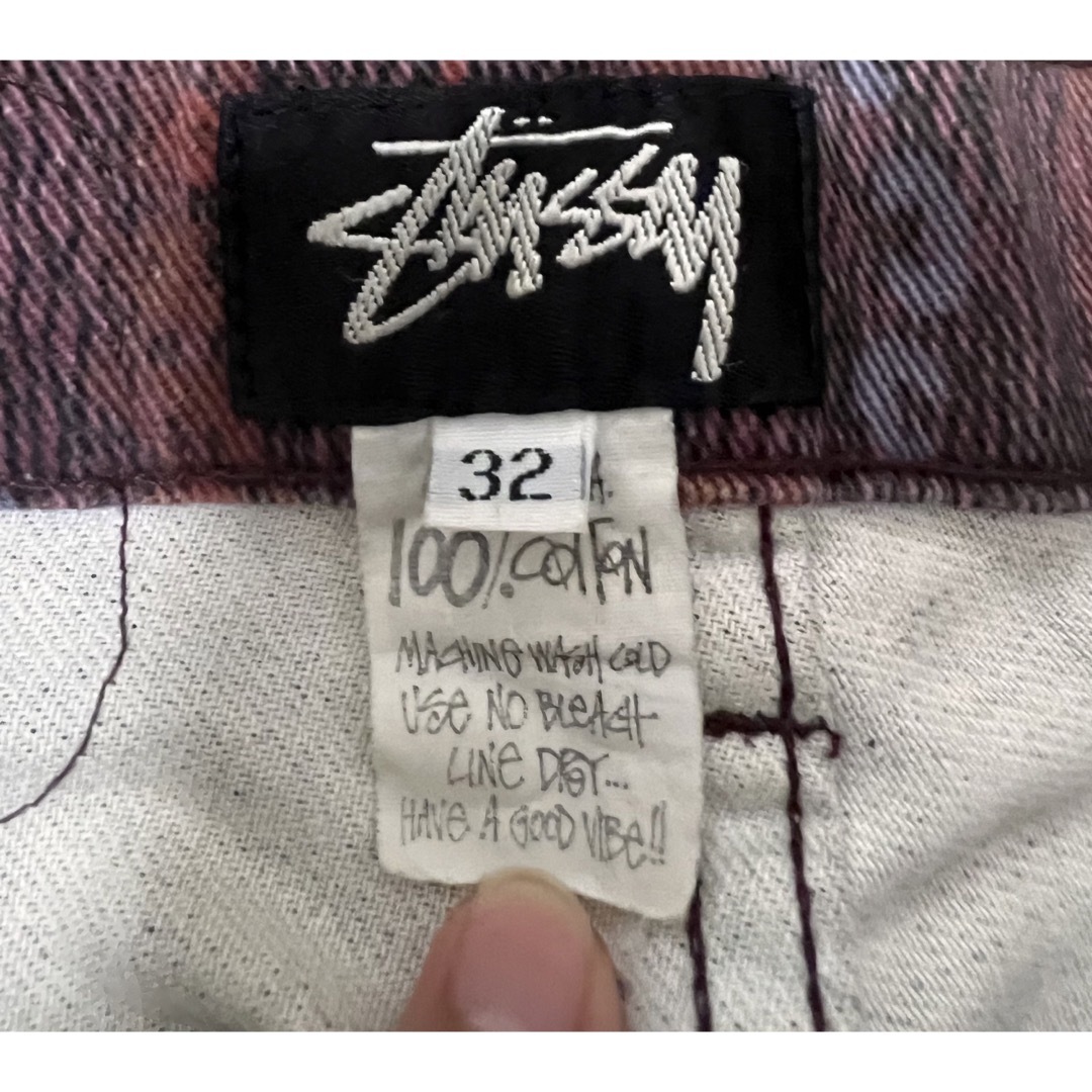 STUSSY - 80's old stussy 総柄パンツの通販 by 衍 STUSSY - 80's old stussy 総柄パンツの通販 by 衍