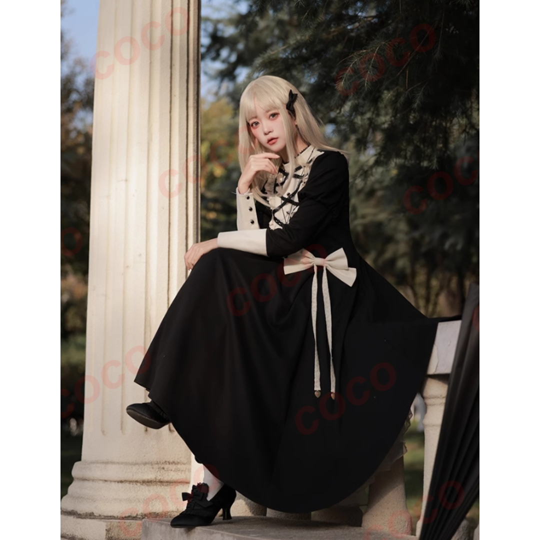オリジナル lolita クラシカル リボン ロリータワンピース　L261＃ オリジナル lolita クラシカル リボン ロリータワンピース L261＃
