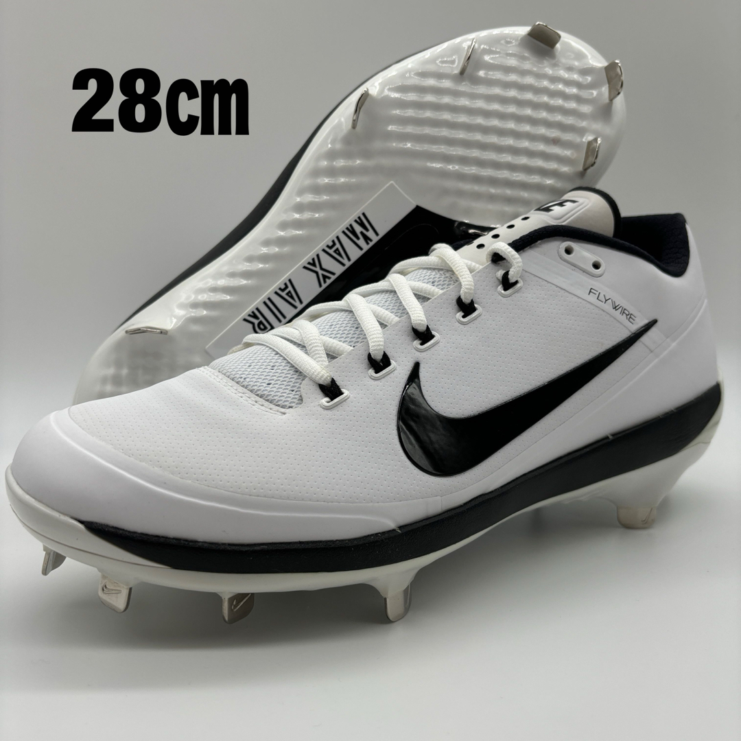 NIKE - NIKE 野球 スパイク 金具 ホワイト 白 28㎝ ローカット NIKE - NIKE 野球 スパイク 金具 ホワイト 白 28㎝ ローカット