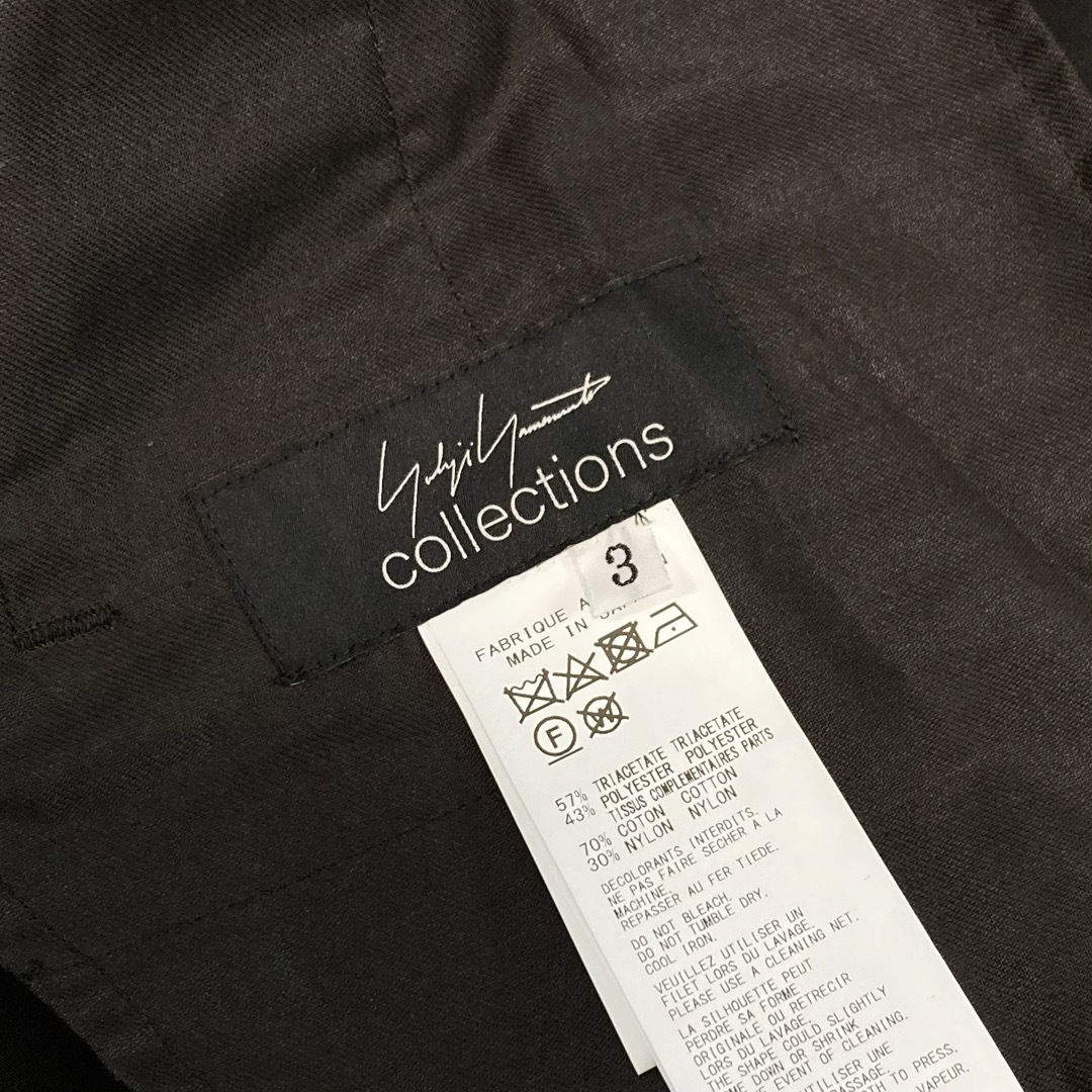 ヨウジヤマモト BACKSIDE GATHERED SALOPETTE 黒3 パンツ ヨウジヤマモト BACKSIDE GATHERED SALOPETTE 黒3 パンツ