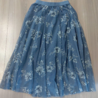 グラシア(GLACIER)の※訳あり　グラシア　チュールスカート　花柄(ロングスカート)