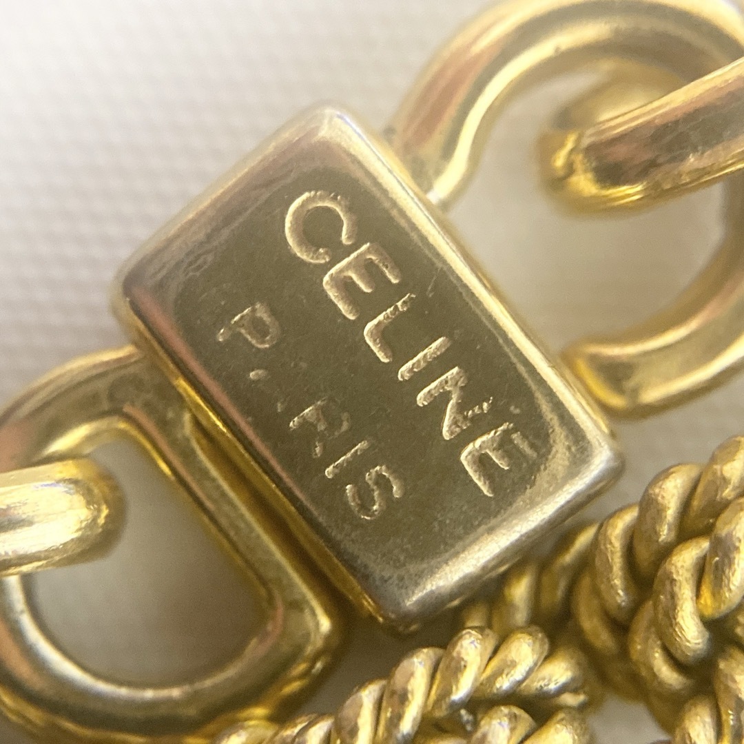 CELINE vintage マカダムチェーンネックレス トリオンフ ネックレス CELINE vintage マカダムチェーンネックレス トリオンフ ネックレス
