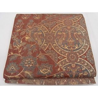平和屋着物◎六通柄袋帯　切嵌向かい鳥花唐草文　金糸　逸品　CAAF4339ou(帯)