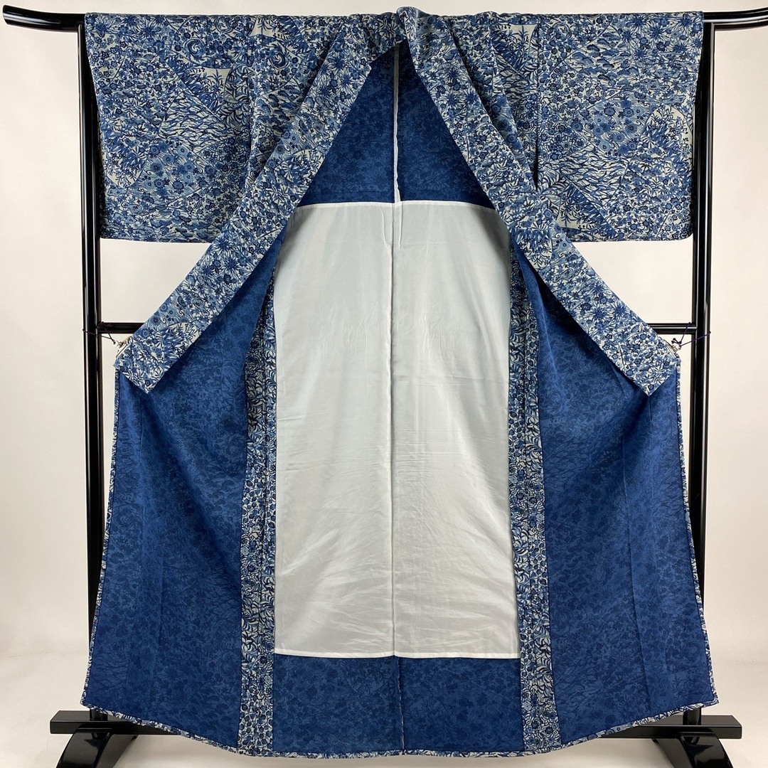 小紋 美品 秀品 162cm 65.5cm 正絹 小紋 美品 秀品 162cm 65.5cm 正絹