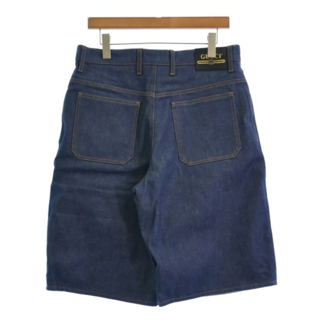 GUCCI - GUCCI グッチ ショートパンツ 34(XL位) 紺 【古着 GUCCI - GUCCI グッチ ショートパンツ 34(XL位) 紺 【古着