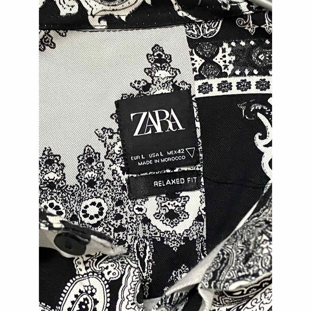 ZARA - 【美品】ZARA/ザラ デザインシャツ 柄シャツ 長袖 ZARA - 【美品】ZARA/ザラ デザインシャツ 柄シャツ 長袖