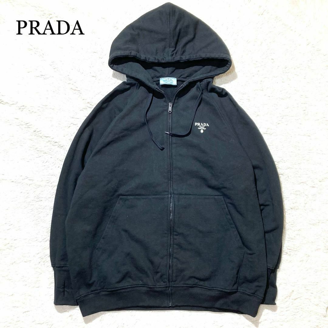 PRADA - 【2021年モデル☆希少】PRADA ジップアップ パーカー PRADA - 【2021年モデル☆希少】PRADA ジップアップ パーカー