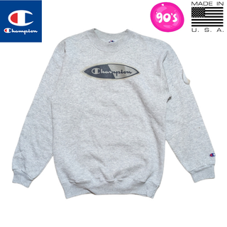 チャンピオン(Champion)の90s CHAMPION USA製 グレー スウェットトレーナー(トレーナー/スウェット)