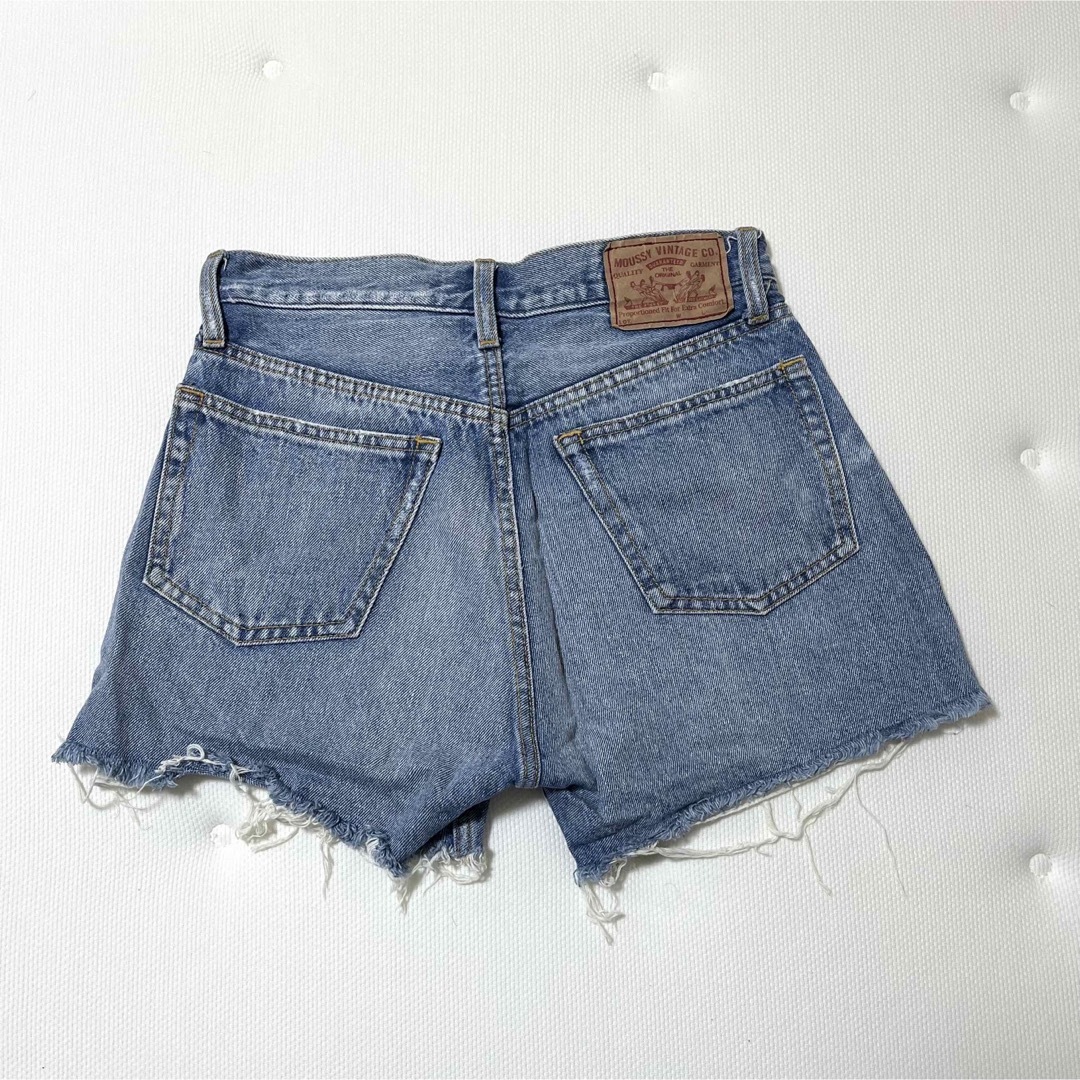 moussy - moussy デニムショートパンツ ダメージの通販 by moussy - moussy デニムショートパンツ ダメージの通販 by