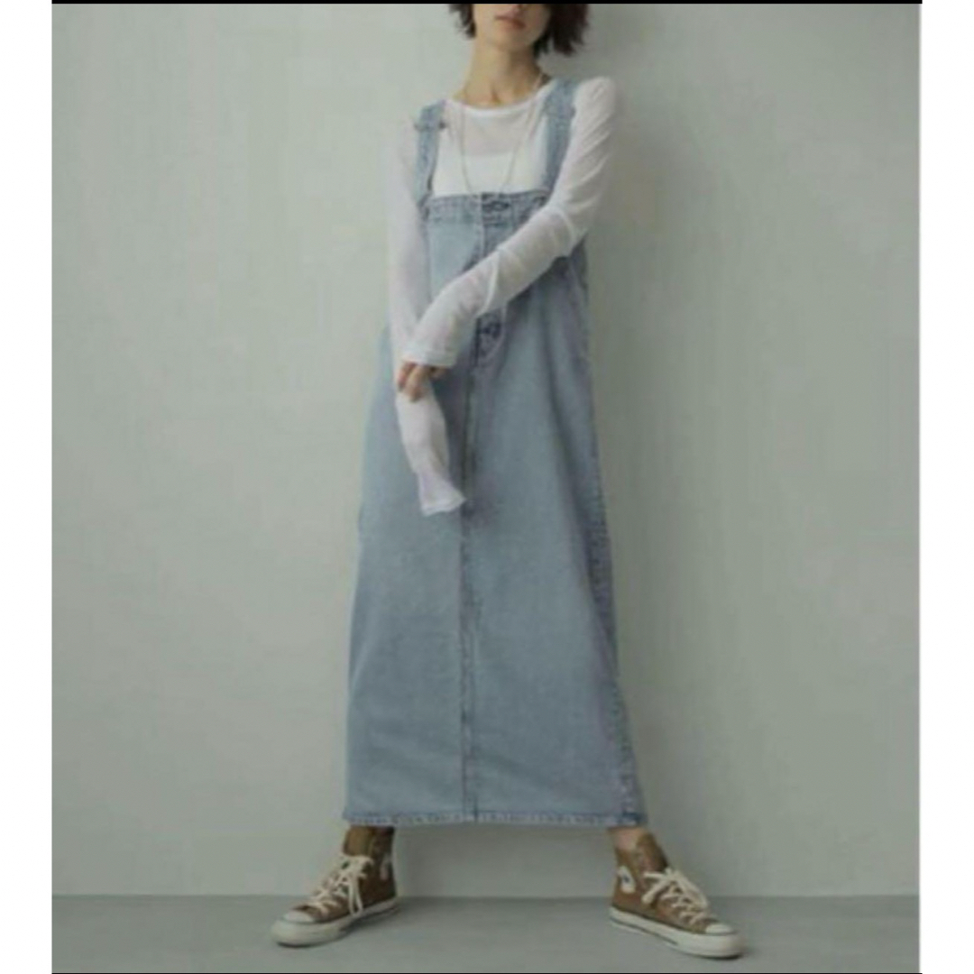 EDWIN×ETRETOKYO COREデニムハイライズサススカート M EDWIN×ETRETOKYO COREデニムハイライズサススカート M