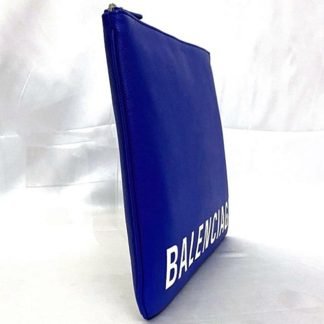 BALENCIAGA - バレンシアガ クラッチバッグ ブルー 579550 美品 BALENCIAGA - バレンシアガ クラッチバッグ ブルー 579550 美品