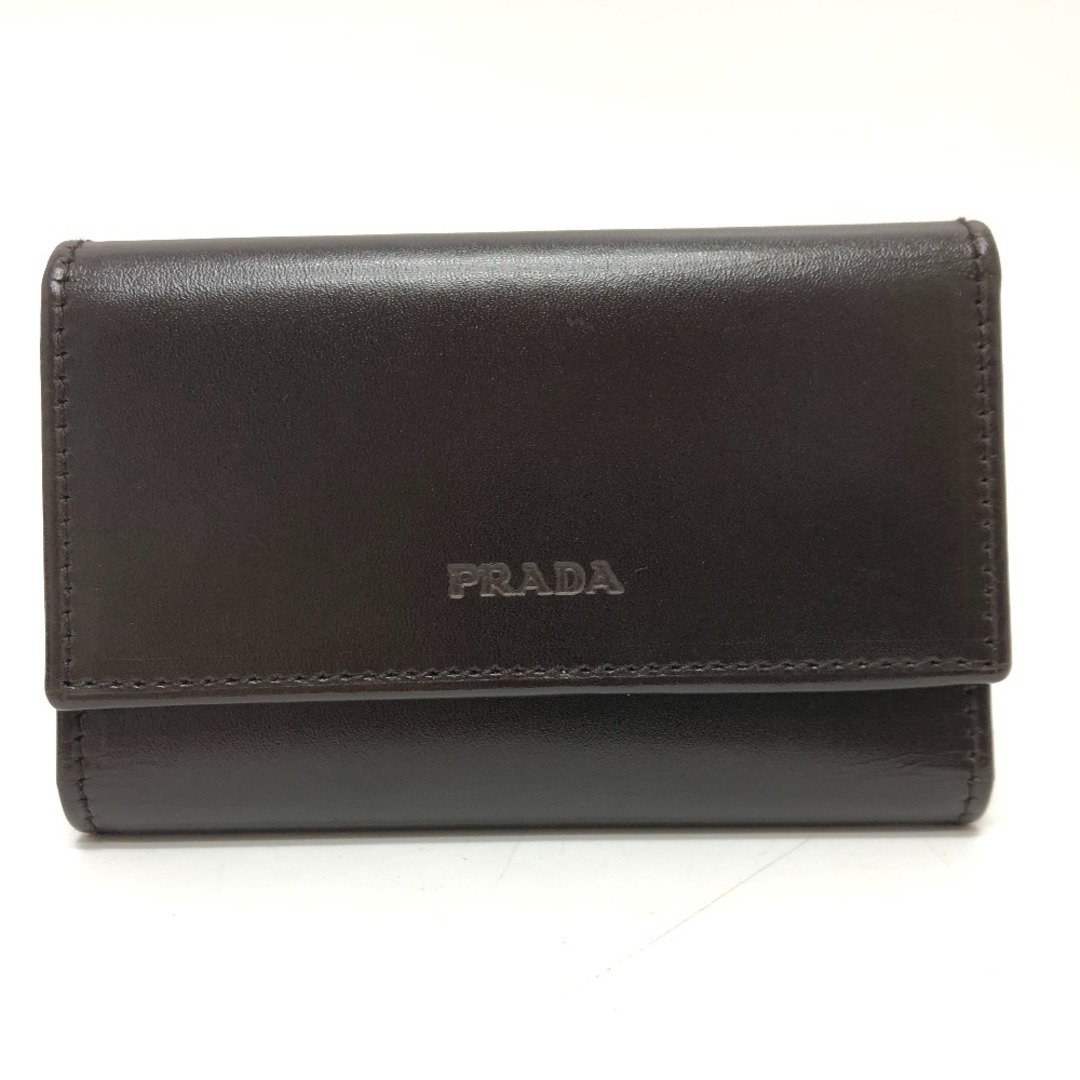 プラダ PRADA ロゴ M25 鍵 6連 キーケース レザー ブラック プラダ PRADA ロゴ M25 鍵 6連 キーケース レザー ブラック