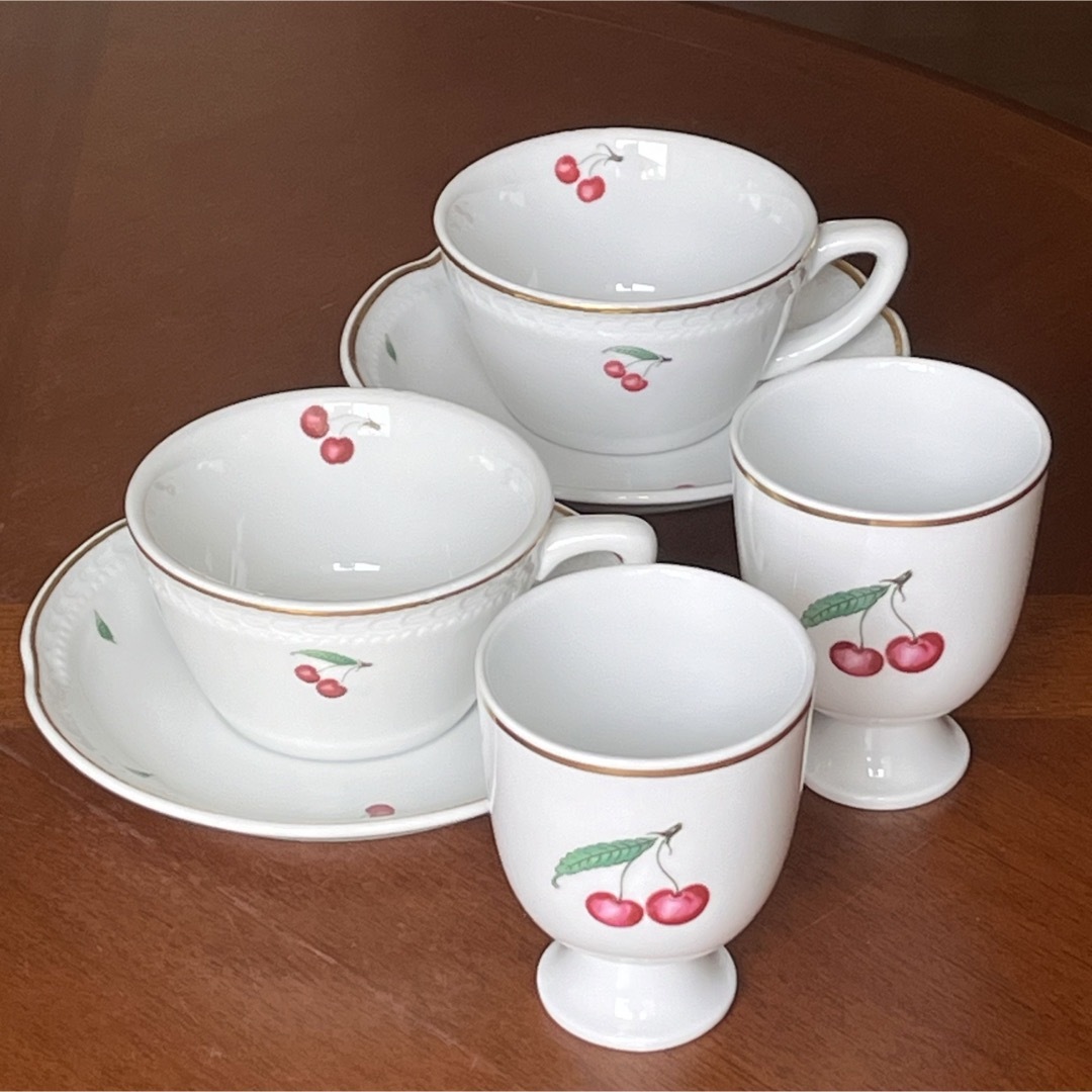 美品】リチャードジノリ☆ボンジョルノチェリー☆ペアセット 美品】リチャードジノリ☆ボンジョルノチェリー☆ペアセット