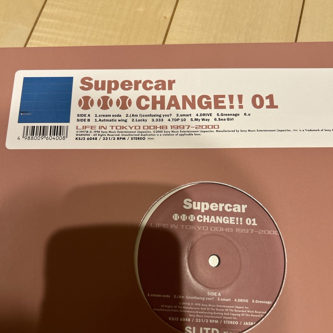 スーパーカー スリーアウトチェンジ2枚組 アナログレコードの スーパーカー スリーアウトチェンジ2枚組 アナログレコードの