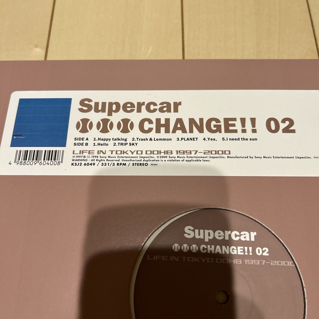 スーパーカー スリーアウトチェンジ2枚組 アナログレコードの スーパーカー スリーアウトチェンジ2枚組 アナログレコードの