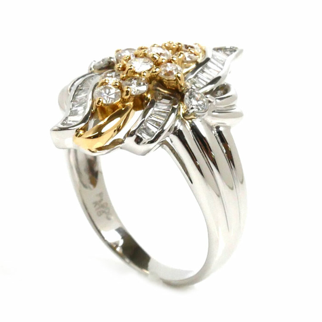 美品 Pt900 プラチナ K18YG イエローゴールド リング 指輪 ダイヤ 0.30ct 美品 Pt900 プラチナ K18YG イエローゴールド リング 指輪 ダイヤ 0.30ct