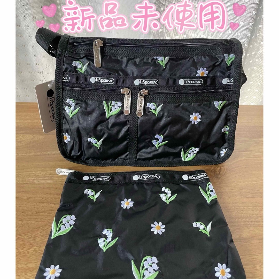 ✨新品✨レスポートサック 刺繍 すずらん ショルダーバッグ ✨新品✨レスポートサック 刺繍 すずらん ショルダーバッグ