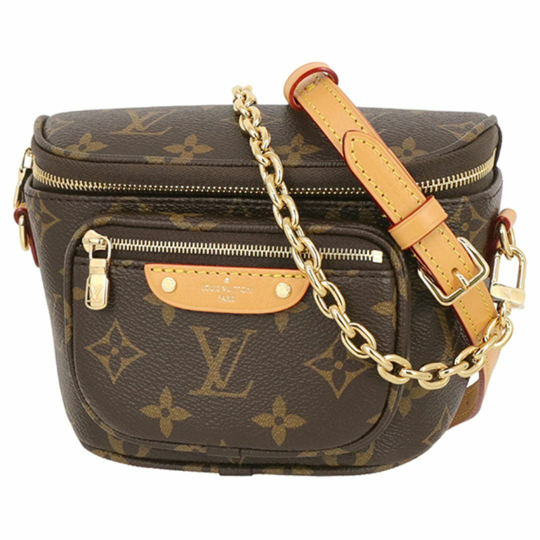 LOUIS VUITTON - ルイヴィトン バッグ レディース ショルダーバッグ ボディバッグ ミニバムバッグ モノグラム ブラウン 新品 8413