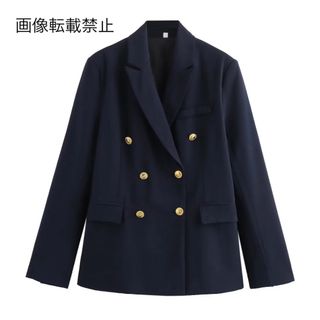 🧊8月新作🧊14897◆ダブル テーラードジャケット ブレザー (テーラードジャケット)