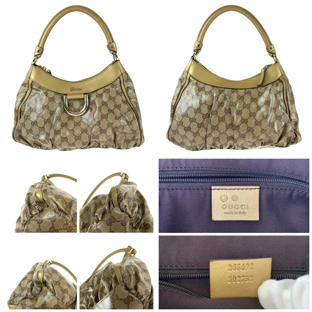 GUCCI グッチ アビー GGクリスタル ベージュ ゴールド金具 GGキャンバス /レザー 265692 ショルダーバッグ ハンドバッグ レディース 407731 【中古】 ショルダーバッグ GUCCI グッチ アビー GGクリスタル ベージュ ゴールド金具 GGキャンバス /レザー 265692 ショルダーバッグ ハンドバッグ レディース 407731 【中古】 ショルダーバッグ