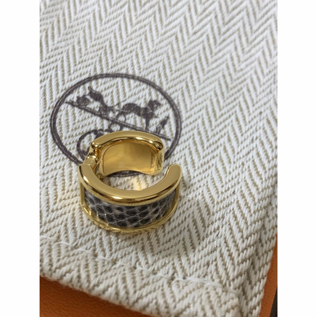 HERMES - エルメス オランプPM イヤーカフ リザード オンブレ HERMES - エルメス オランプPM イヤーカフ リザード オンブレ