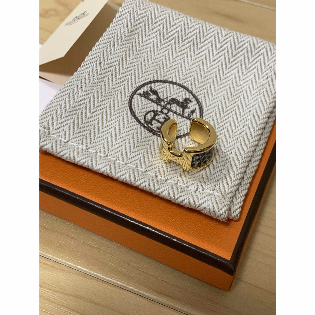 HERMES - エルメス オランプPM イヤーカフ リザード オンブレ HERMES - エルメス オランプPM イヤーカフ リザード オンブレ